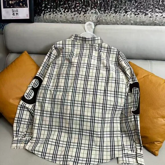 Burberry Check Cuff TB Label Shirt Men's Size S
